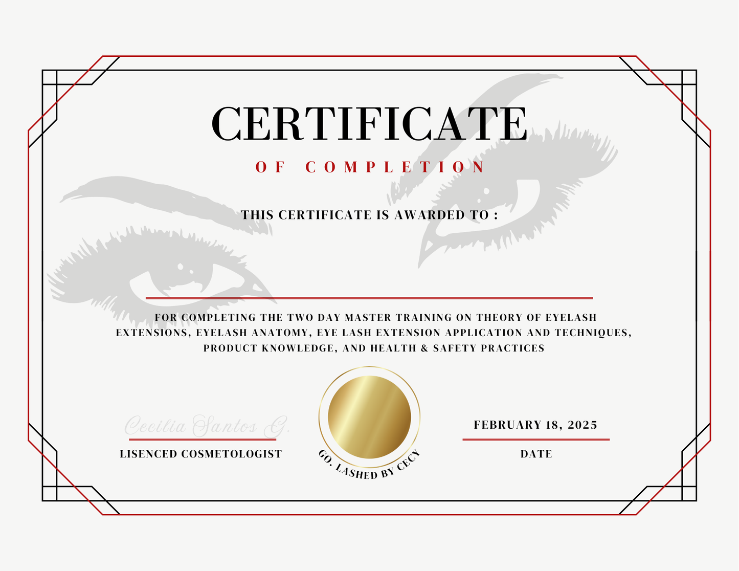 2-Day Master Training with Cecy $900